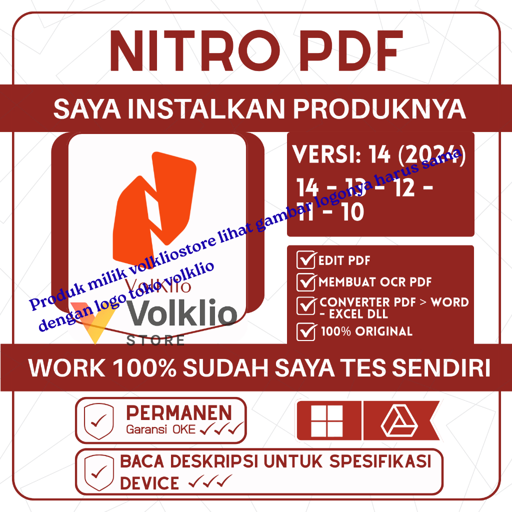 Nitro PDF Software Editing All Microsoft + Windows - Link Drive (Bonus IDM Original Lifetime)