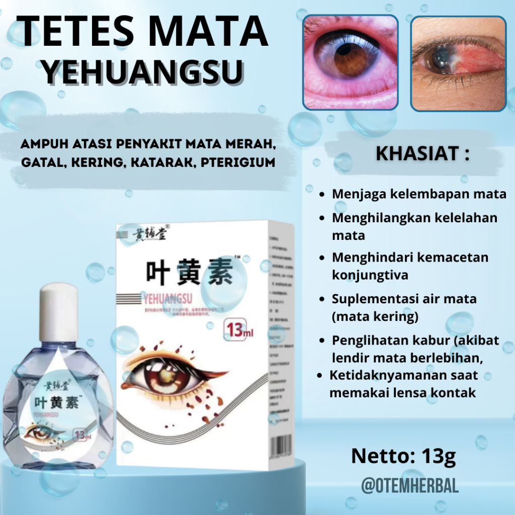 Obat Tetes Mata Lutein Eye Drops Blueberry 13ml Ampuh Atasi Penyakit Mata Merah, Gatal, Kering, Kata