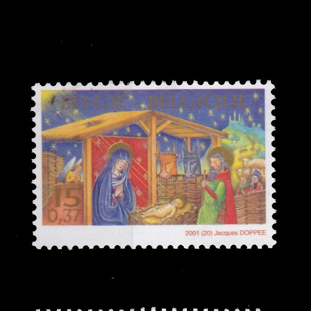 S0152 Prangko Belgia 2001 Merry Christmas 1v Mnh