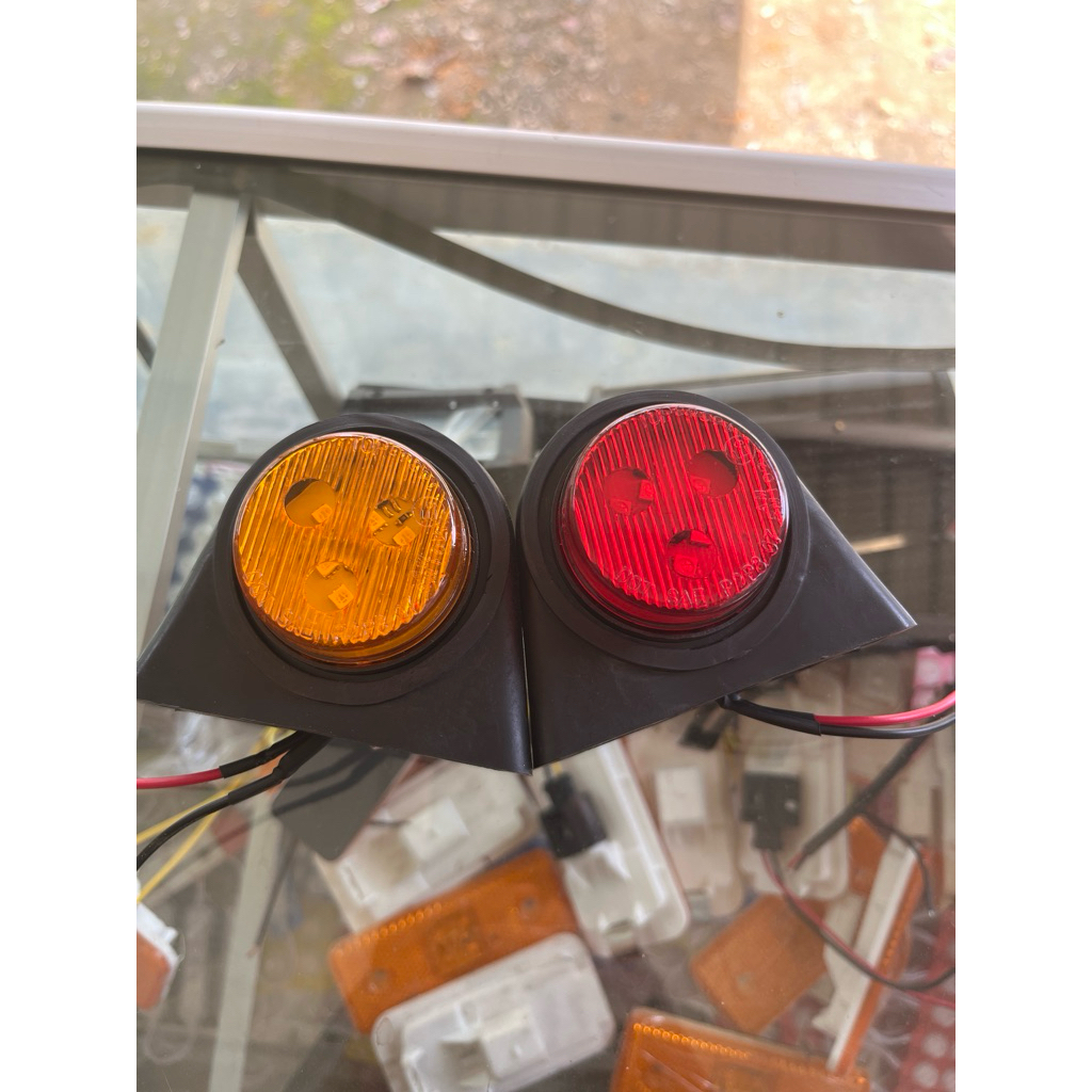 vesel kuning merah 3 mata led
