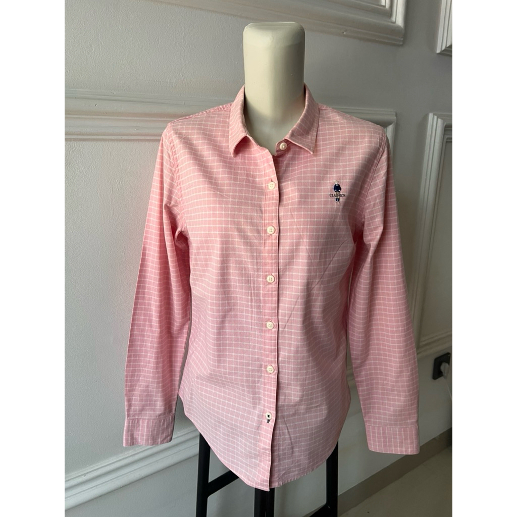 preloved kemeja Pink GIORDANO original