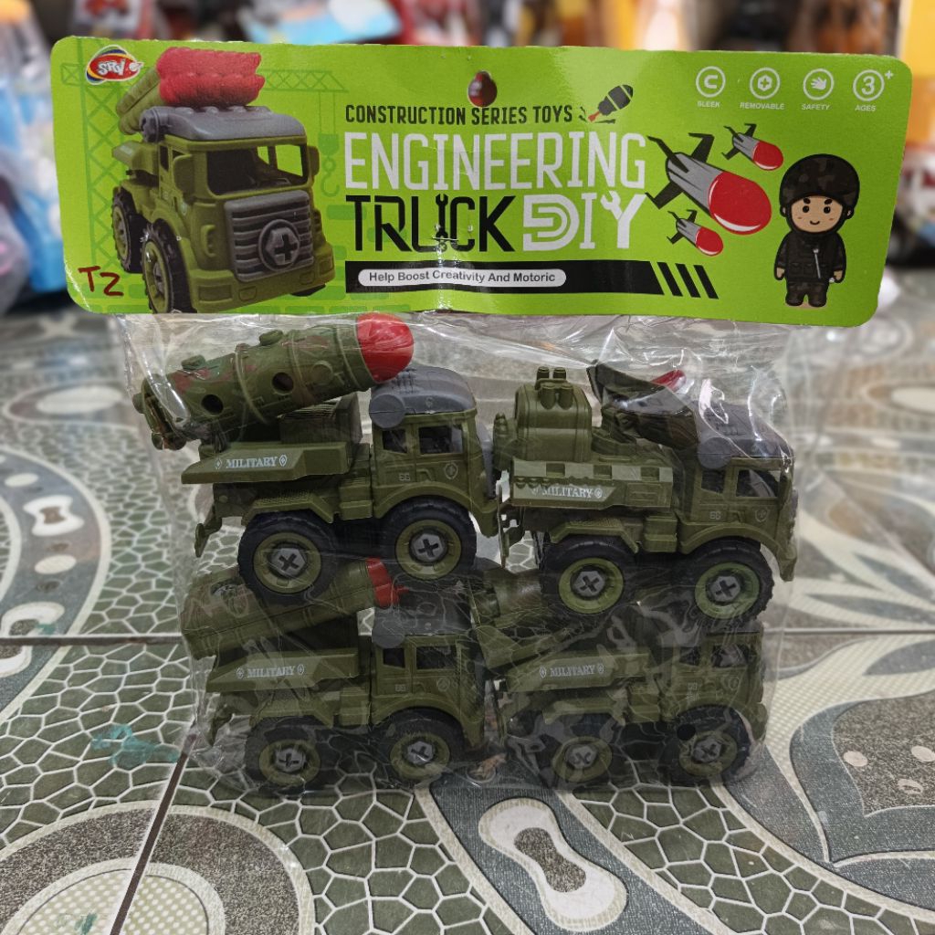 Mainan Anak Truck DIY Bongkar Pasang Mainan Edukasi UNIK TOYS