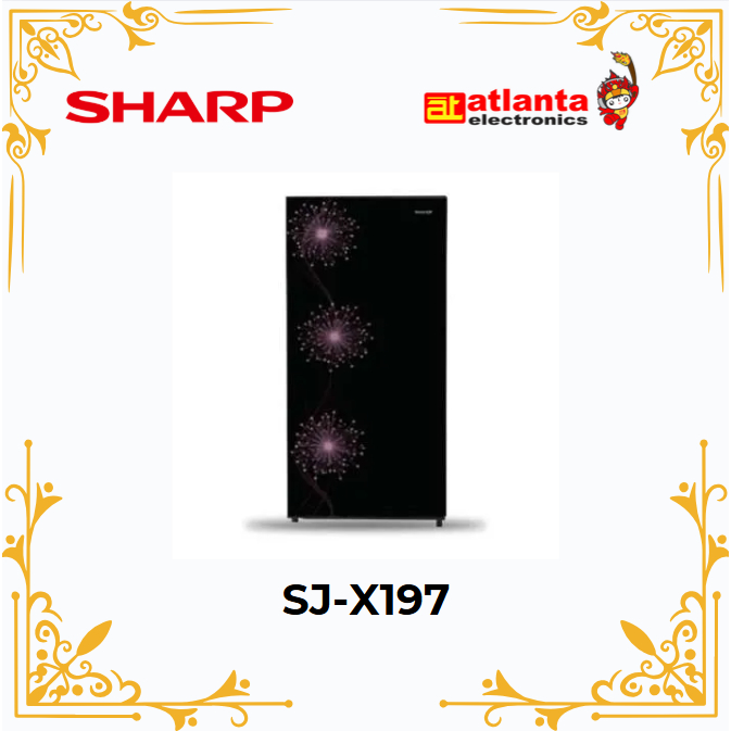 Sharp Kulkas 1 Pintu Double Freezer SJ-X197W-DW / SJX 197 WDW / SJX197