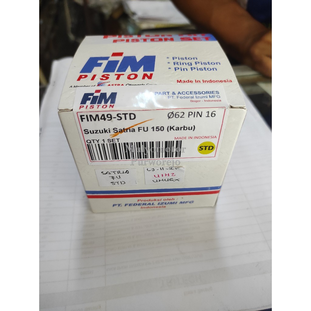 FIM piston kit seher Satria FU 150 Karbu size STD