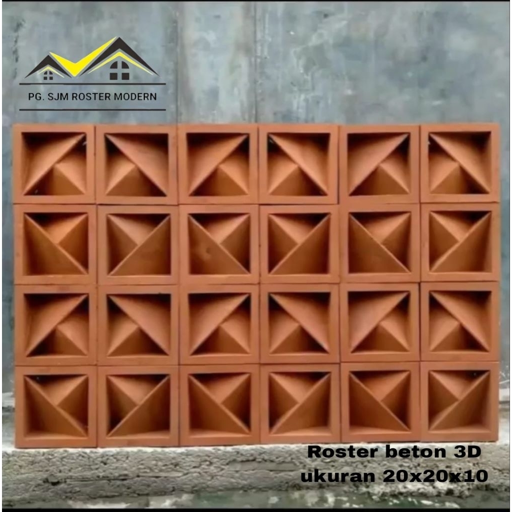 ventilasi udara roster beton roster minimalis pagar rumah