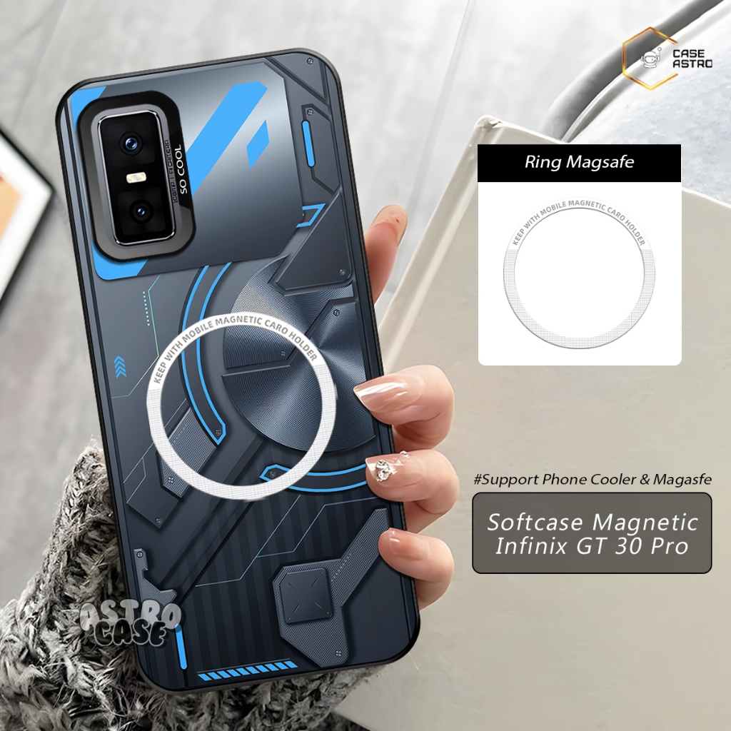 Case Magnet Infinix GT 30 Pro Ready All Type HP (Chat Admin) Case Support Magsafe / Phone Cooler Mag