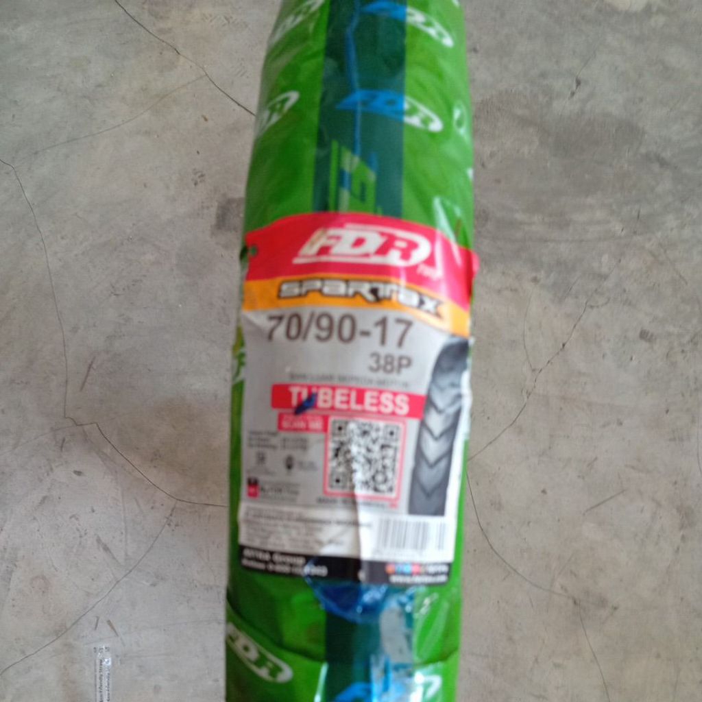 BAN TUBLESS FDR UKURAN 70/90 RING 17