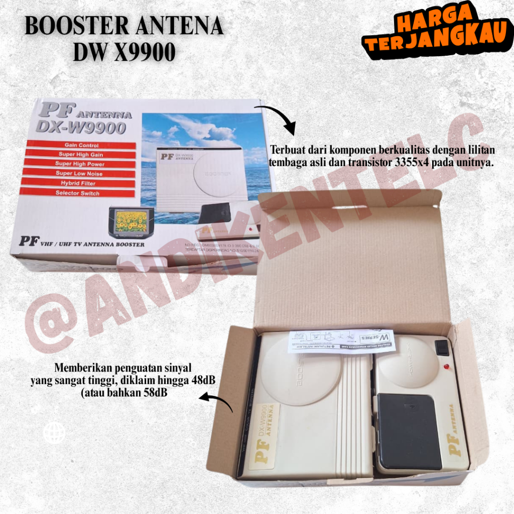BOOSTER ANTENA DW X9900 (PF ANTENA)