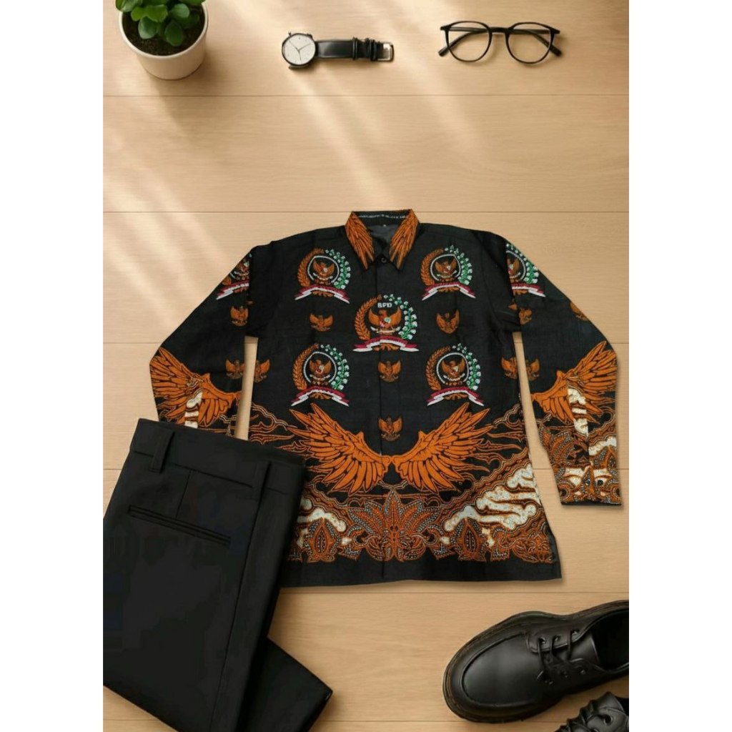 Batik BPD Nasional Pria dan Wanita | Seragam Batik Badan Permusyawartan Desa Lapis Furing jas Kain k