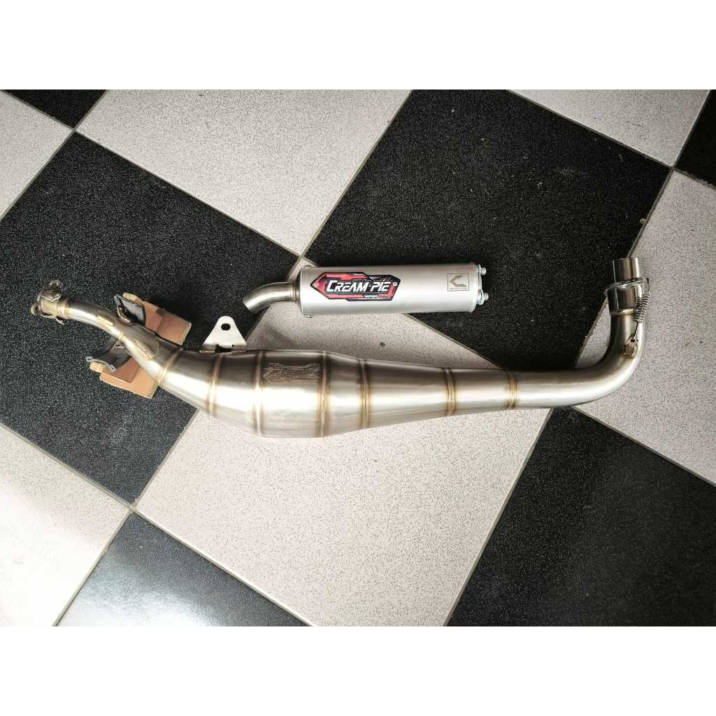 Knalpot Creampie FIZR Underbone Stainless ORIGINAL JOGJA