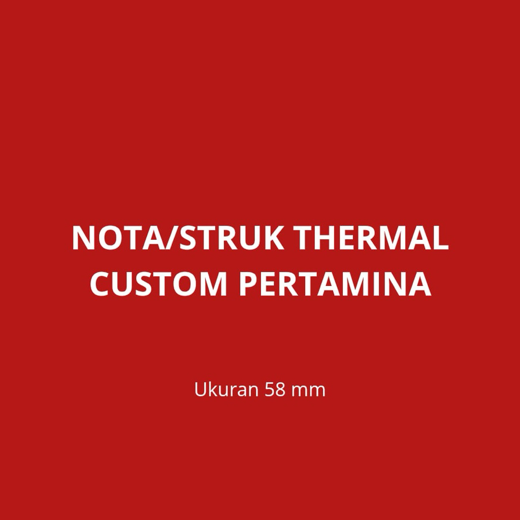 Nota/bon/struk Custom Bensin spbu