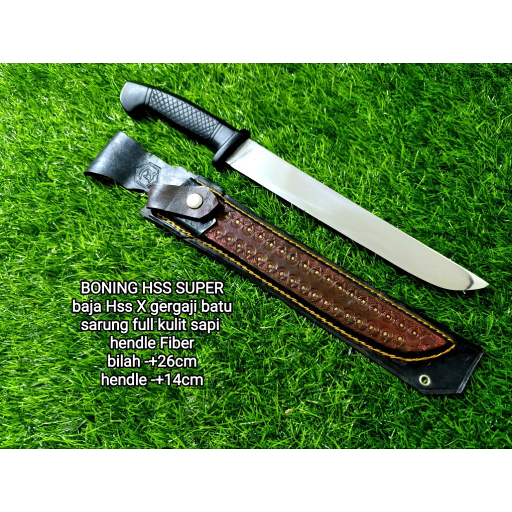 Pisau sembelih Hss Boning sarung kulit Sapi golsem sarung kulit