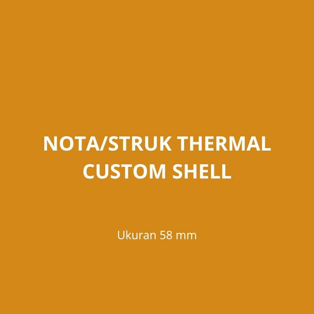 Nota/bon/struk Custom Bensin Shell