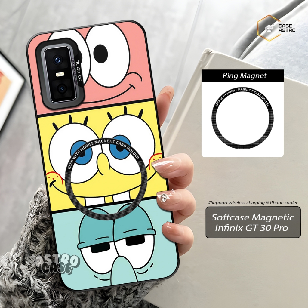 Case Magnet Infinix GT 30 Pro Ready All Type HP (Chat Admin) Case Support Magsafe / Phone Cooler Mag