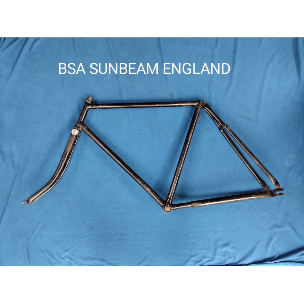 Frame + fork sepeda onthel tua BSA Sunbeam made in England