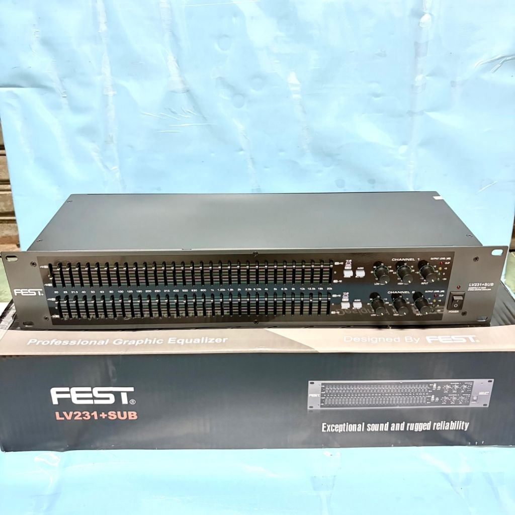Audio Equaliser Fest Lv 231 + Sub Original EquAliseR FEST LV-231+ Sub