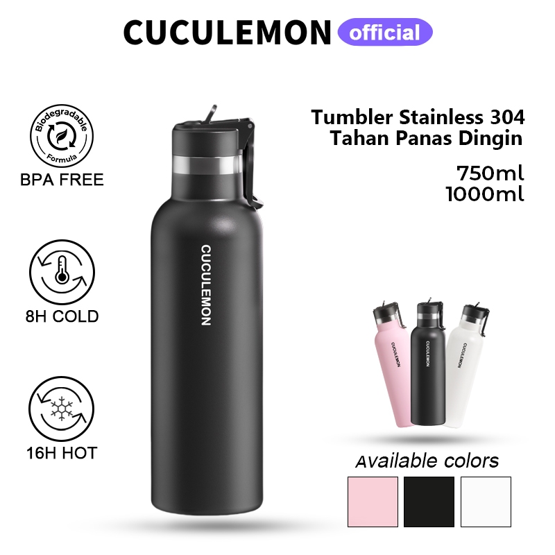 JL - CucuLemon Tumbler Stainless Termos Tahan Panas Dingin ol Minum 1 Liter Portable Vaccum tles