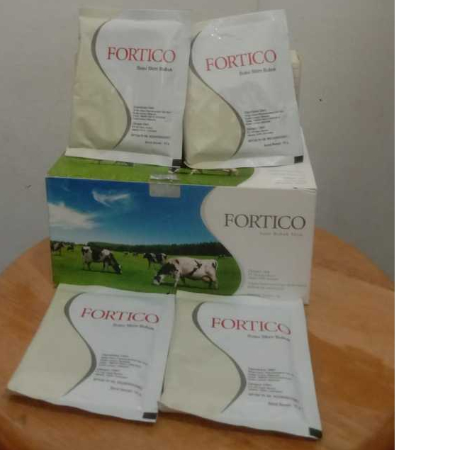 Susu Kolostrum Fortico / Proten Rasa Vanila , coklat