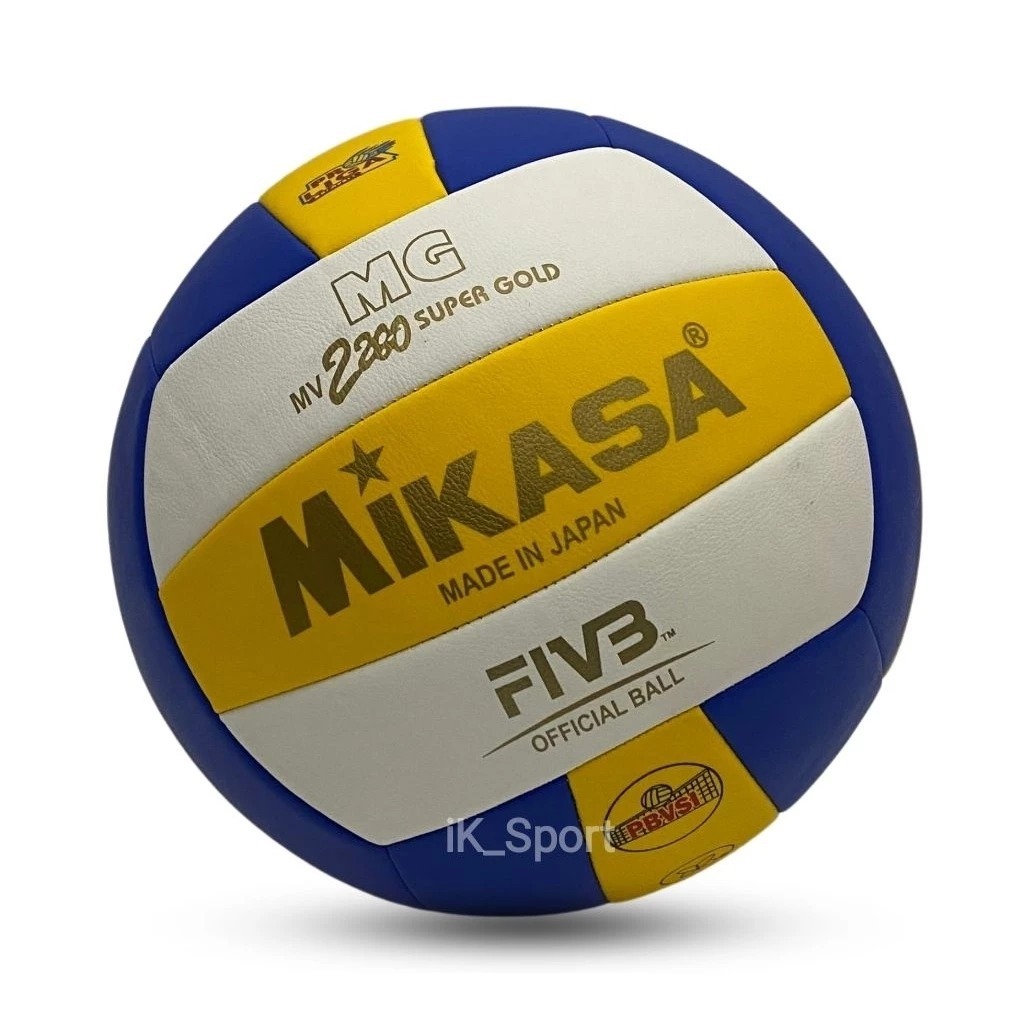 Bola Voli MIKASA MV2200 SUPER GOLD Original Jahit Asli . Bola Volley Mikasa Volly Voly