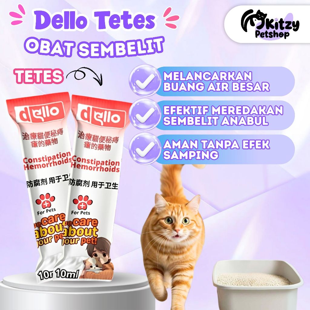 Obat Wasir Ambeien Ambeyen Kucing Lancarkan Pencernaan BAB Anabul KITZY