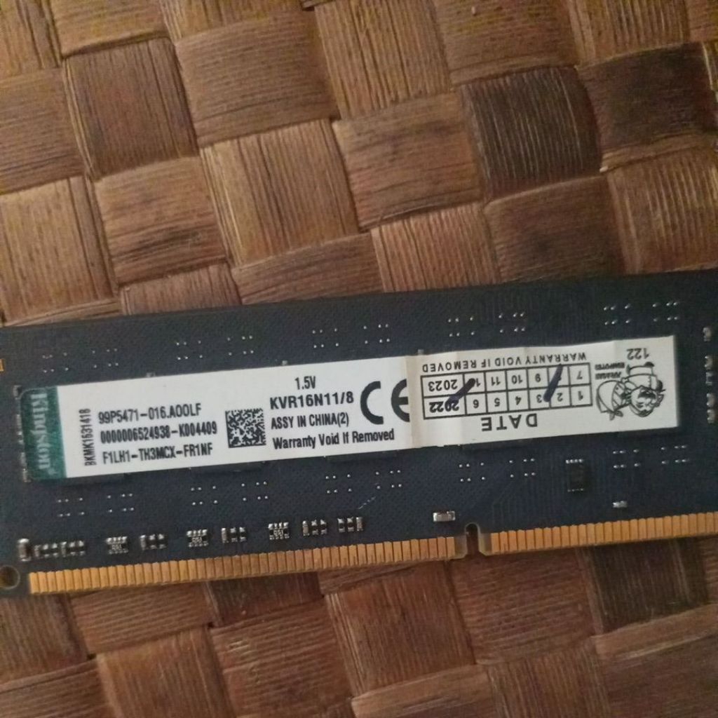 ram 8gb ddr3 kingston