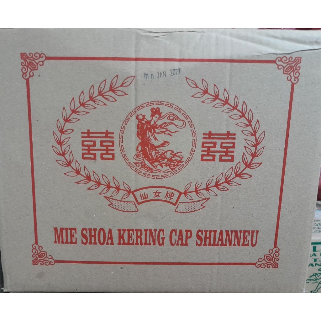 Mie shoa kering cap shianneu / misoa cap shianneu Dus / misoa dus / misua isi 30