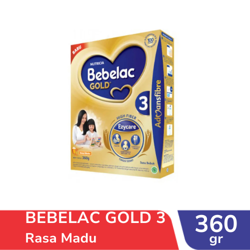 BEBELAC GOLD 3 ( USIA 1-5 TAHUN ) RASA MADU 360GR