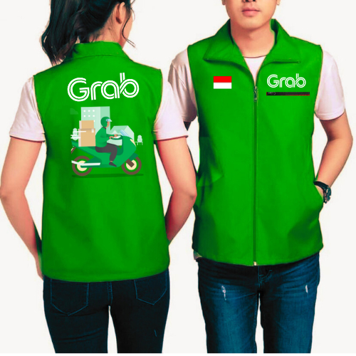 Rompi Grab | Jaket Grab | Rompi Outdoor Grab Ojol-Rompi Grab | Vest Ojol | Rompi Grab Driver | Jaket