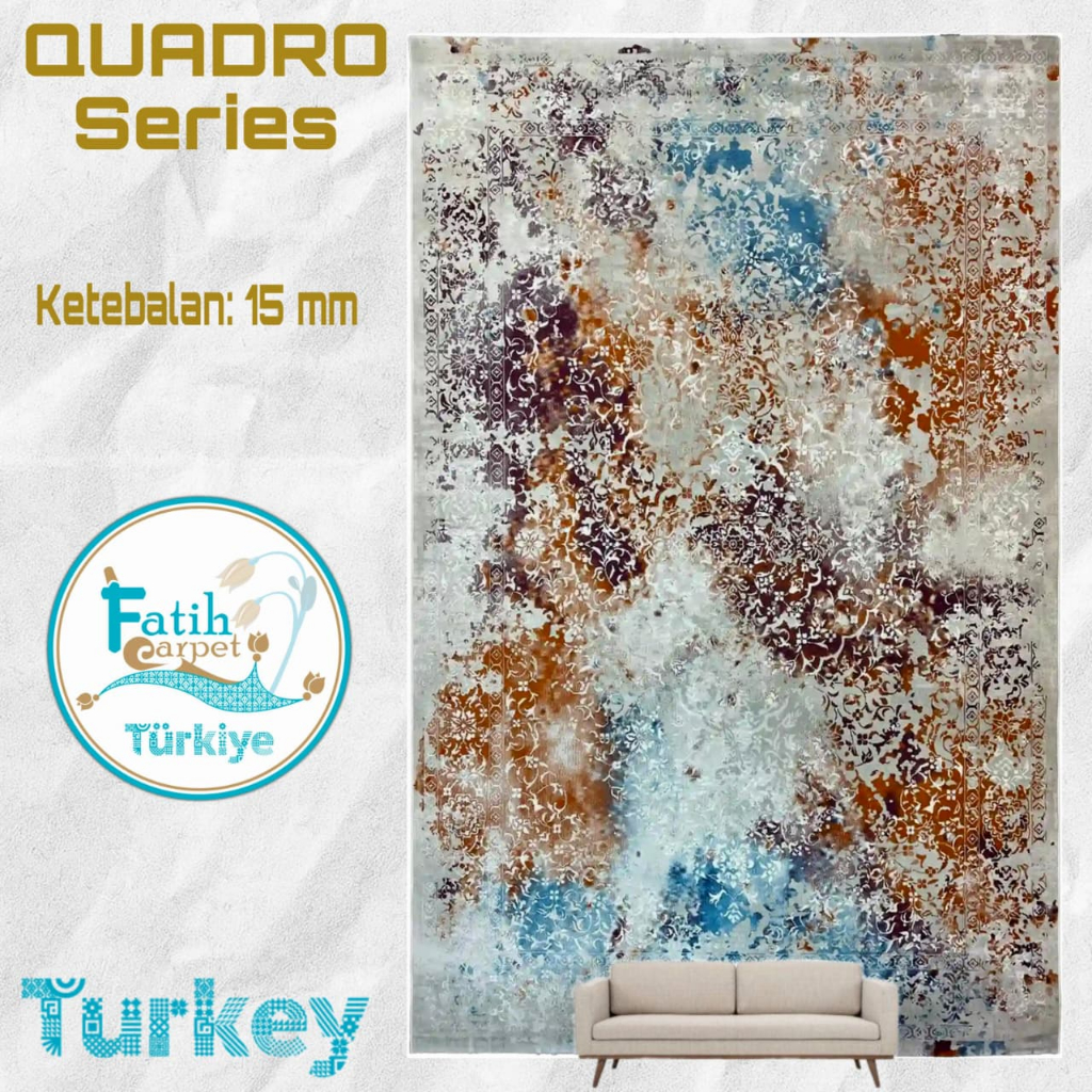 Karpet Minimalis Quadro Import Turki - Q20