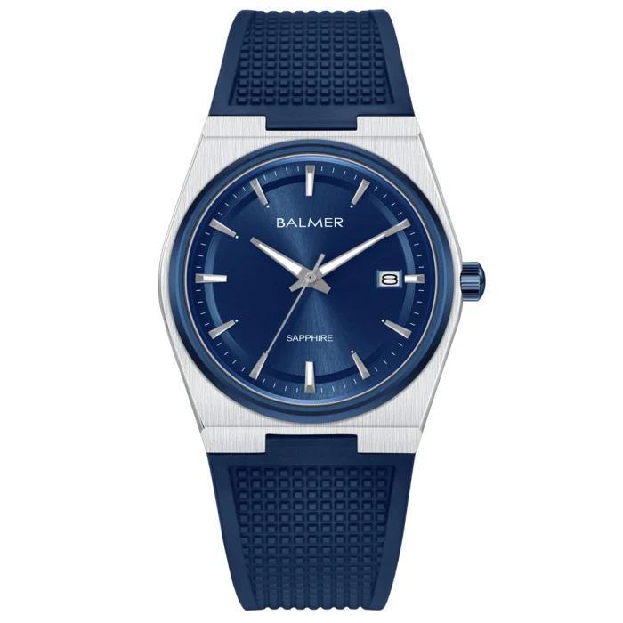 Jam Tangan Couple Balmer 2719 Rubber Strap Kaca Sapphire Original Quartz