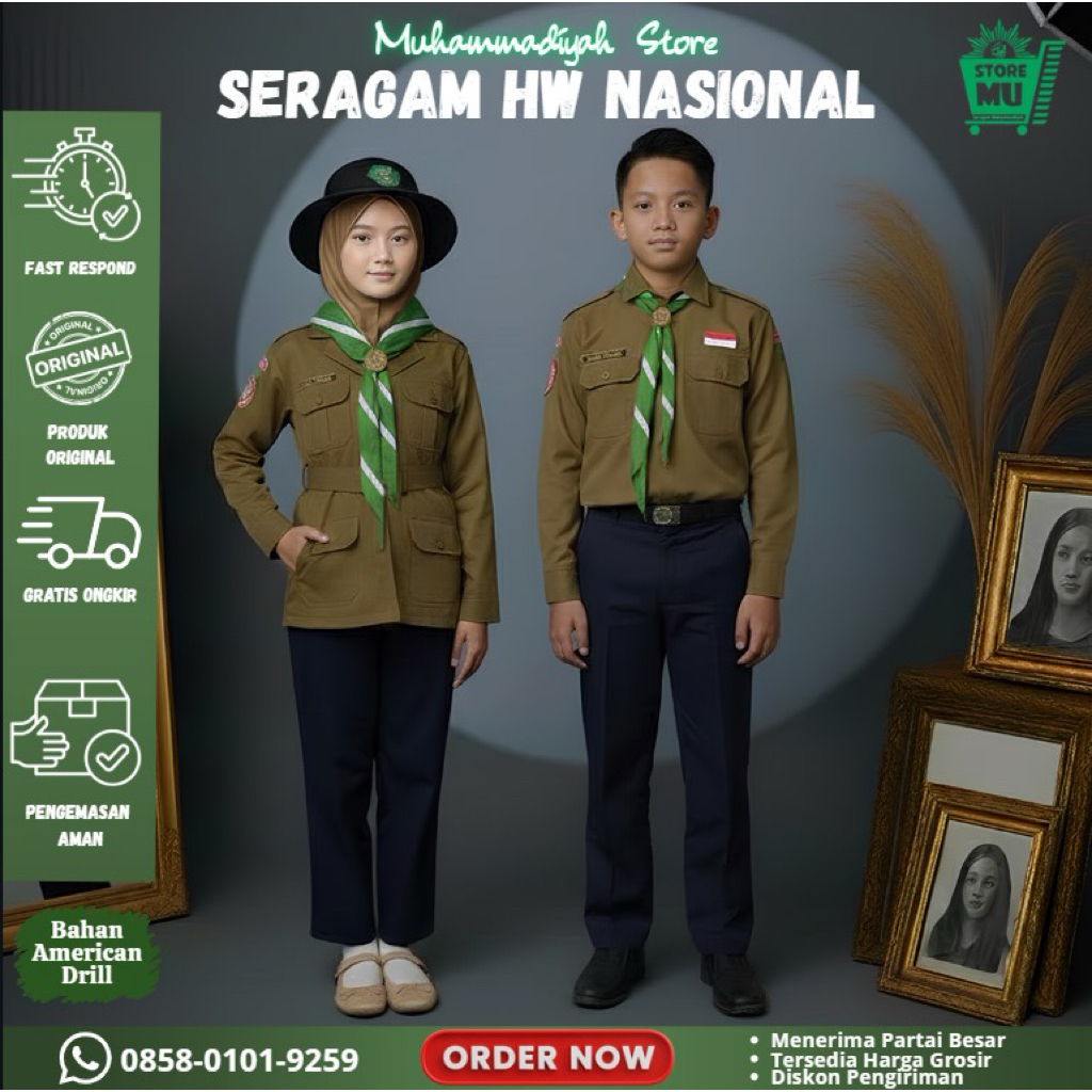 baju seragam HW Muhammadiyah SD/MI