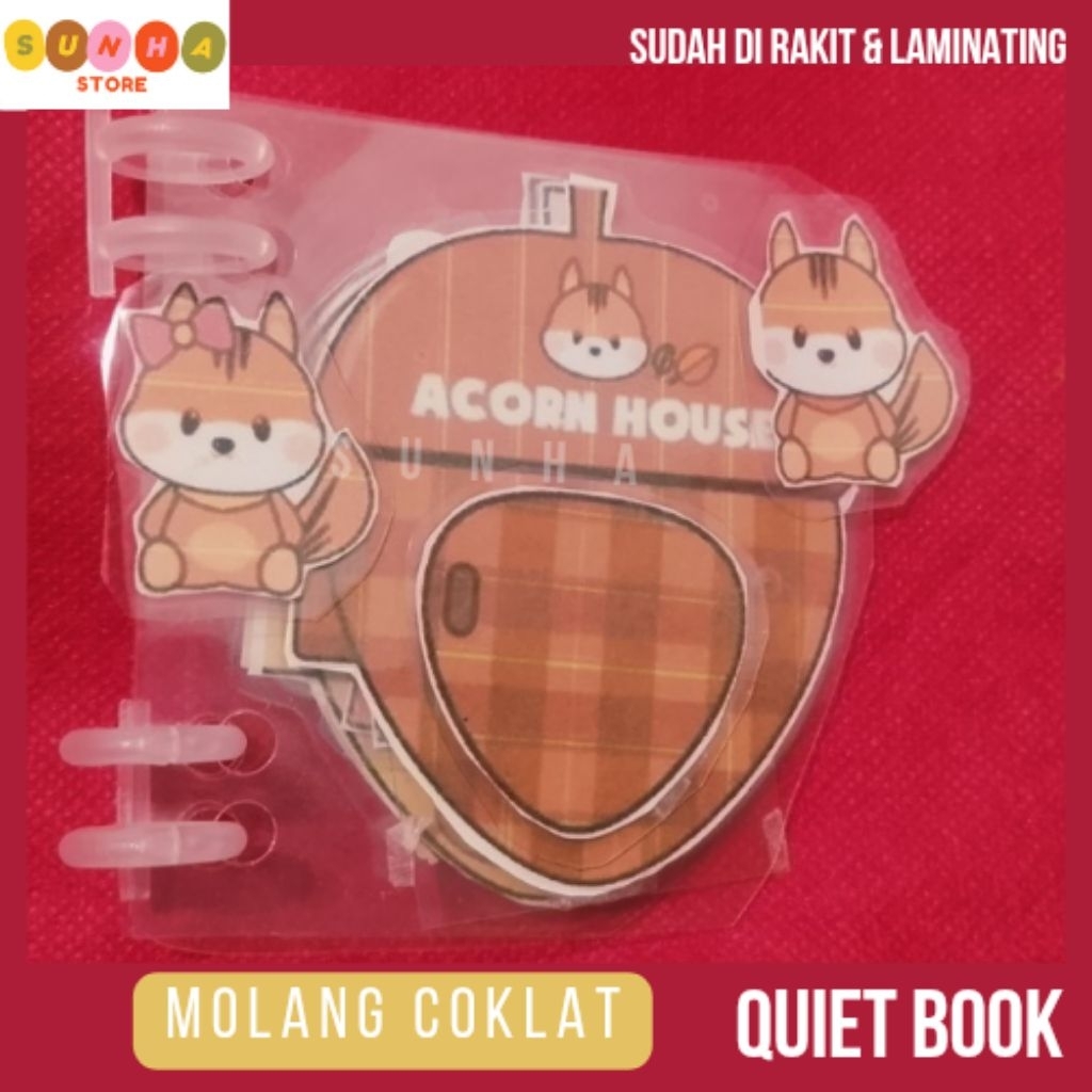Quiet book rumah tupai / paper doll house rumah tupai / paper doll book rumah tupai