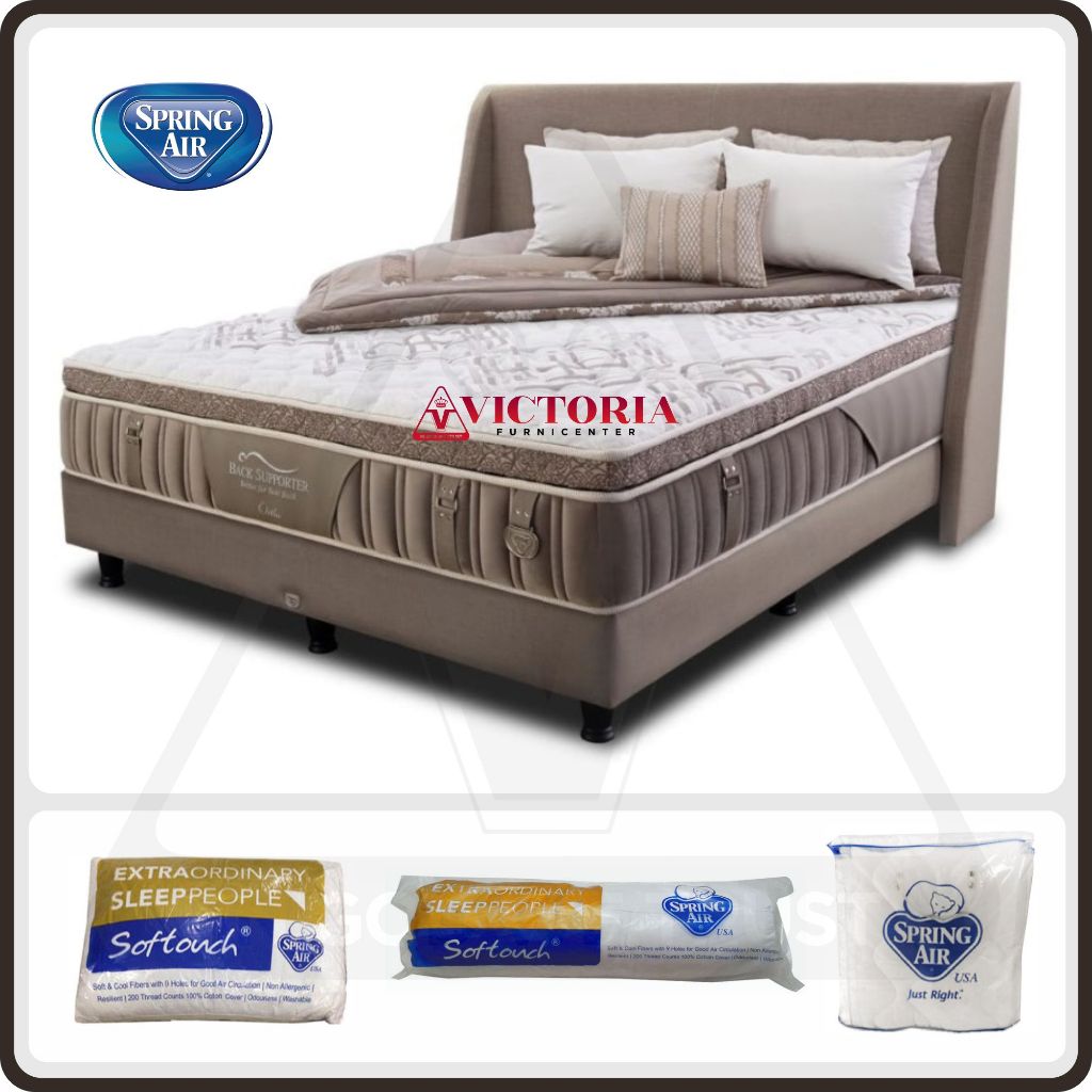 Spring Air Ortho 200 x 200 200x200 Fullset Full Set Full Bed Set