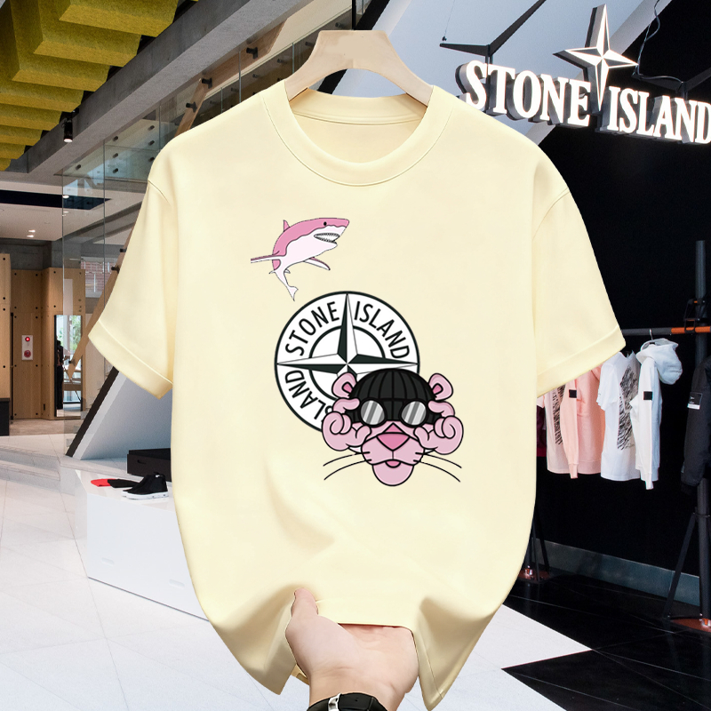 100% Original – Kaos Stone Island Pria Premium Katun Adem Oversize Kualitas Terbaik