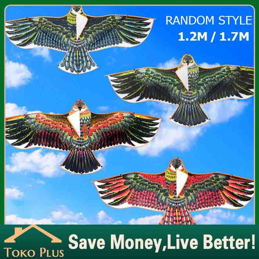 Layangan Elang Jumbo Lukis Kain Layang Elang Mainan Layangan 1.2/1.7M Untuk Acak Outdoor / Layang-La