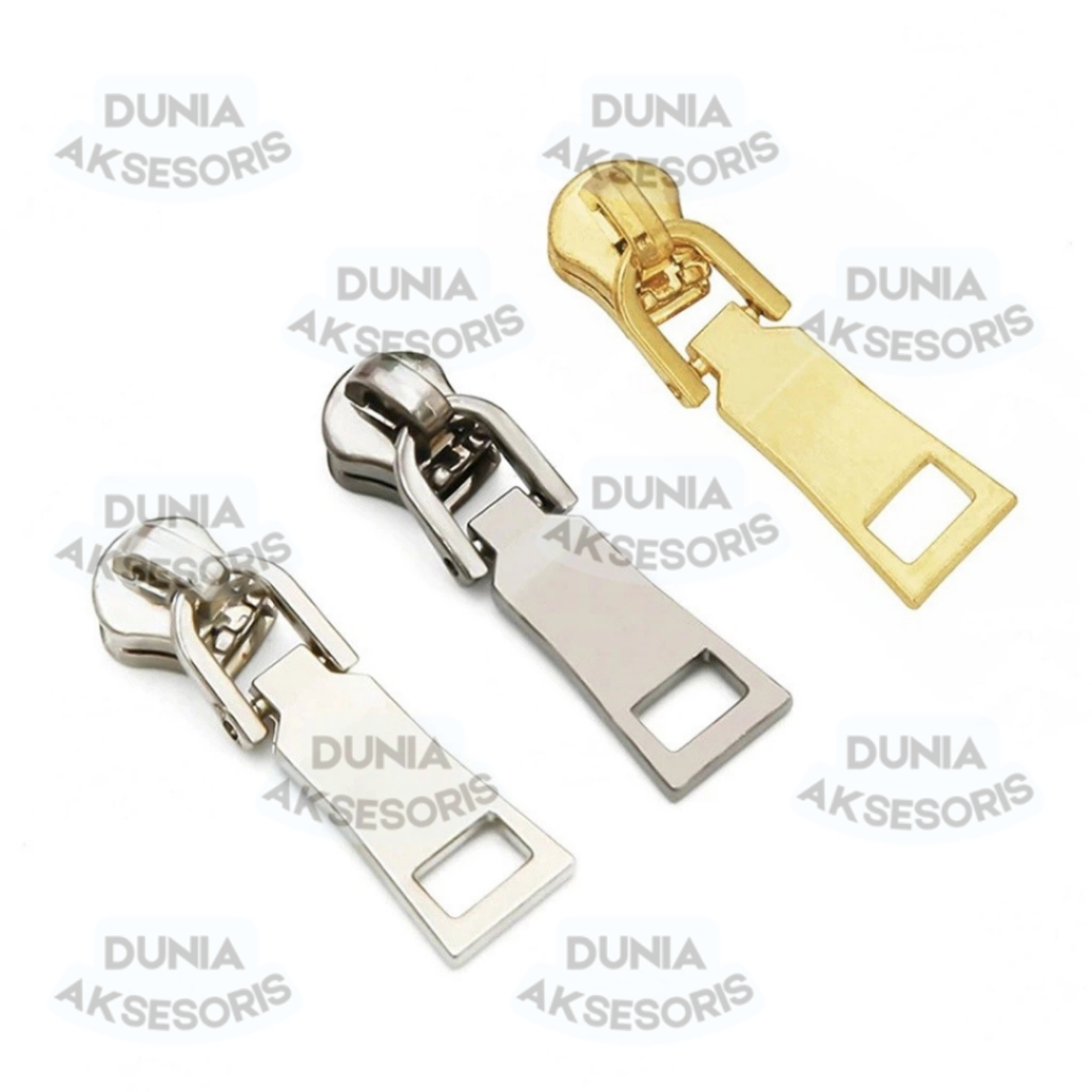 Aksesoris Tas Kepala Resleting BESI No. 5 (B) Pendek / Patah (Zipper puller) - (IMPORT)
