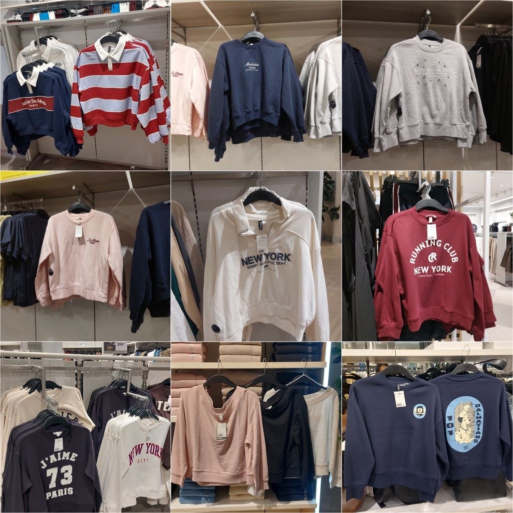 [SALE] jastip sweater / sweatshirt crop top | rajutH&M