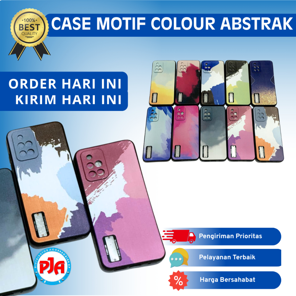 Case Softcase Casing Motif Colour Abstrak Redmi 10 Poco M3 Pro Note 11 11 Pro
