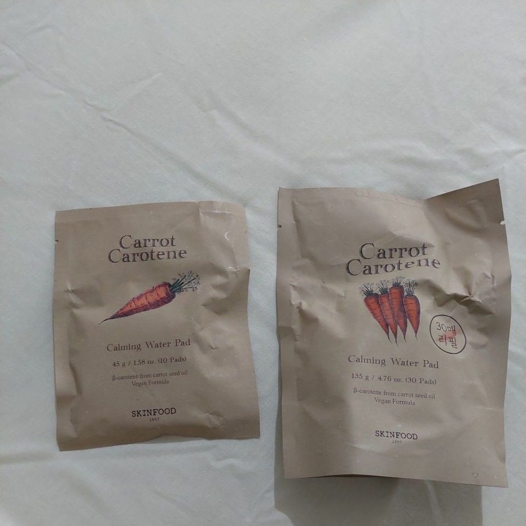 skinfood carrot carotene calming water pad