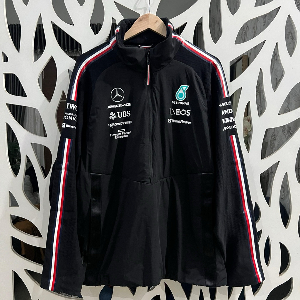 [Team Issued/Used/Size XL] Jaket Fleece 1/4 Zip Mercedes AMG Petronas Formula One Team F1 2023