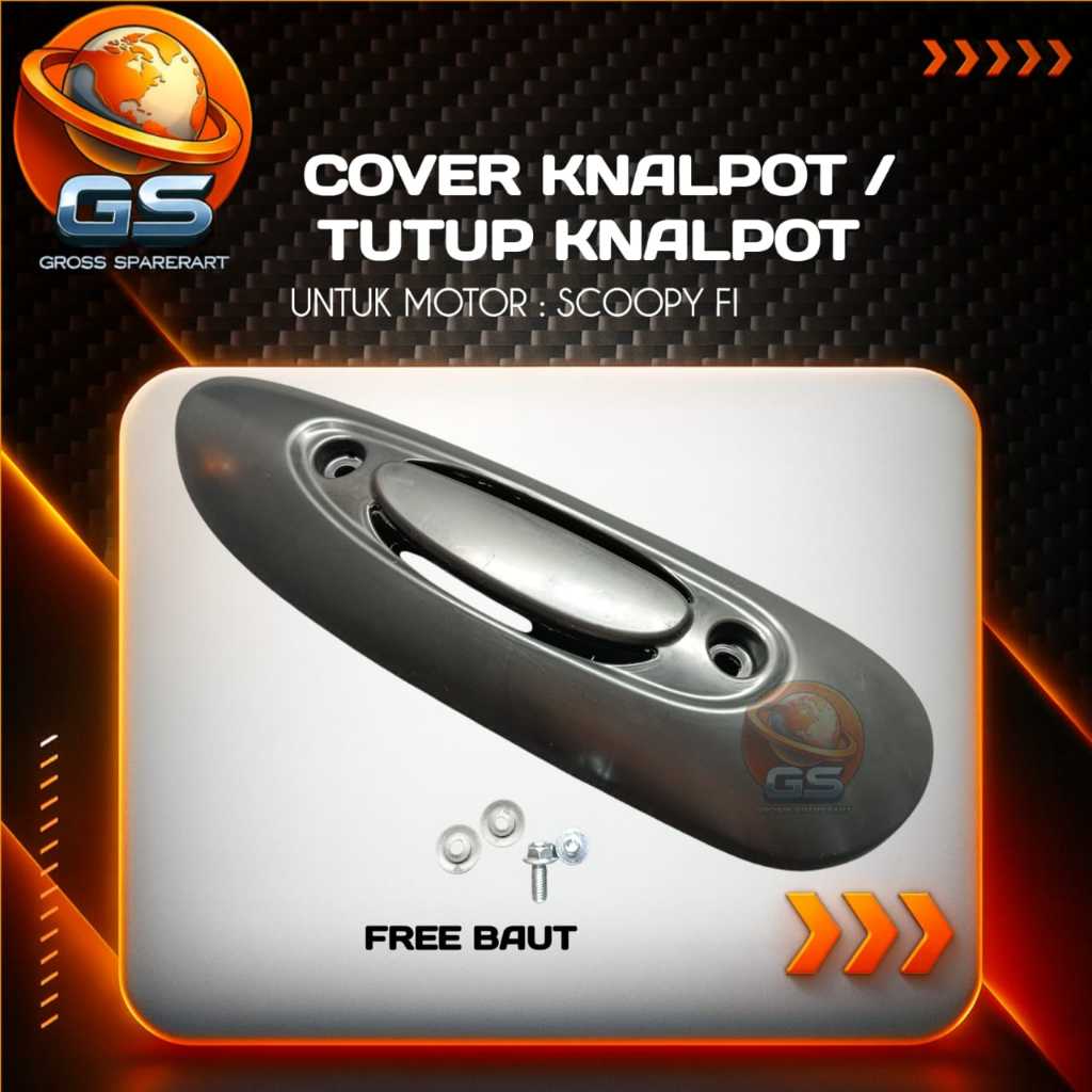 COVER KNALPOT SCOOPY FI TAMENG KNALPOT SCOOPY FI