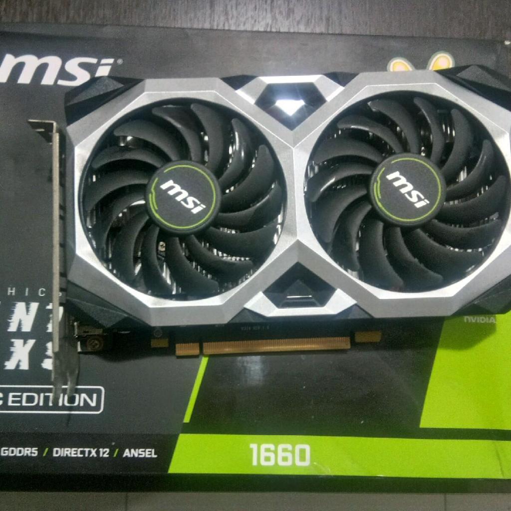 VGA Cards MSI Nvidia GEFORCE GTX 1660 6GB Ventus XS OC Edition GDDR5 DIRECTX 12 (harga net)