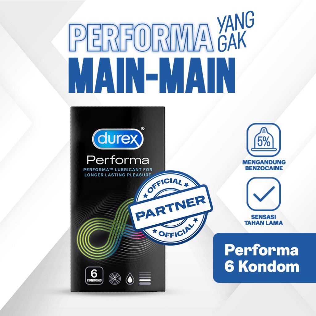 Kondom Durex Performa 1box isi 6 pcs / Condom Durex Performa
