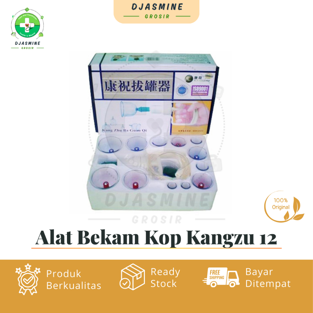Alat Bekam Kop Kangzu 12/ Kop Angin Bekam Isi 12 Asli Original