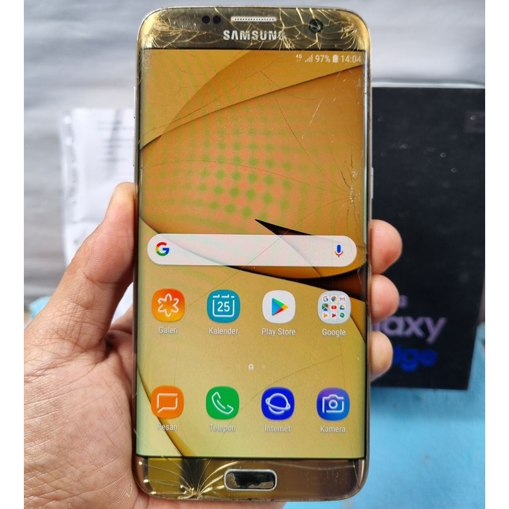 Handphone Samsung Galaxy S7 Edge Second 4/32 NFC Eks Resmi Sein Original