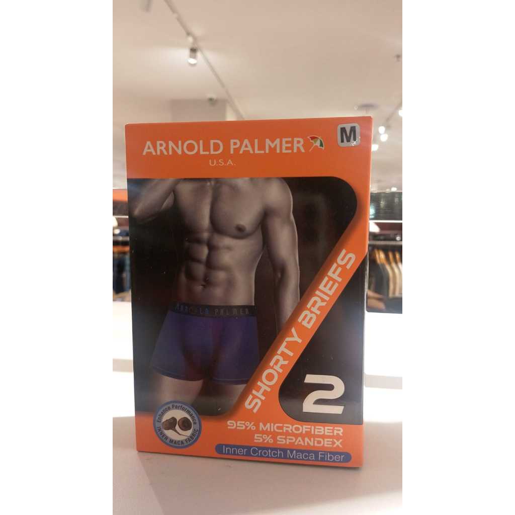 AP-087-S2 ARNOLD PALMER CELANA DALAM PRIA SHORTY MACA FIBER 2PCS/PACK