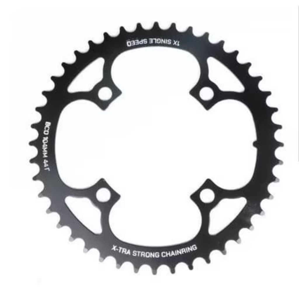 Chainring Strummer 44t BCD 104mm Steel chainring sepeda BMX, FIXIE