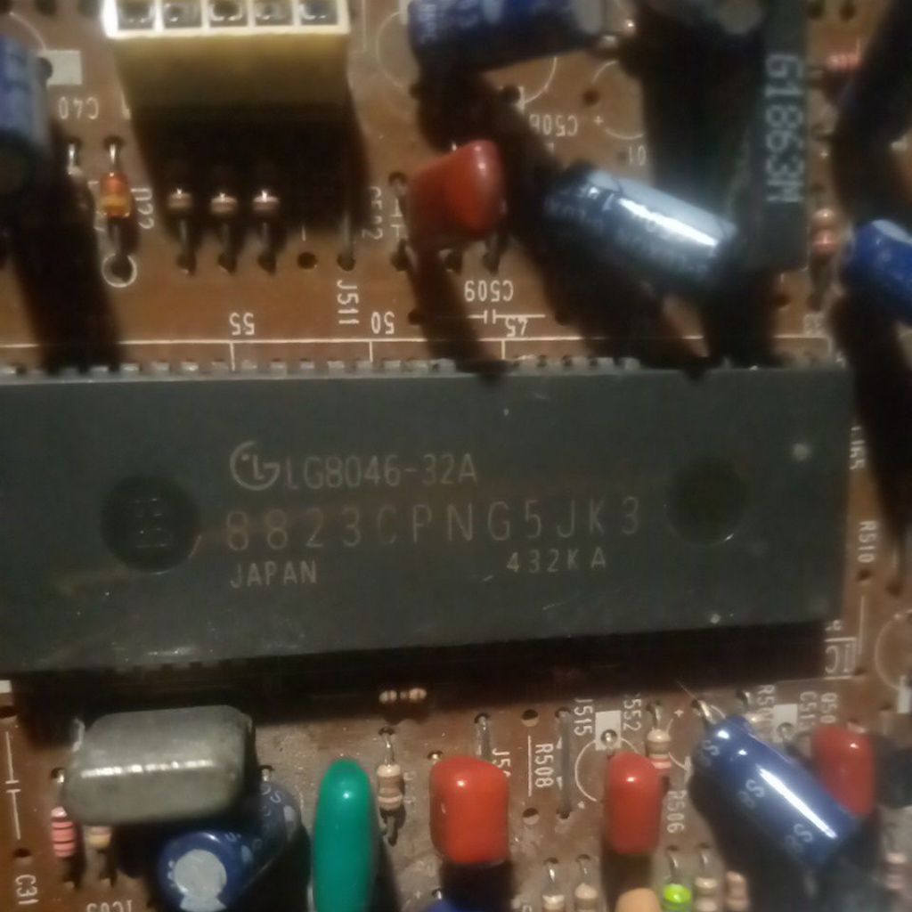 ic tv IC LG 8823 masih nempel pcb,cabutan