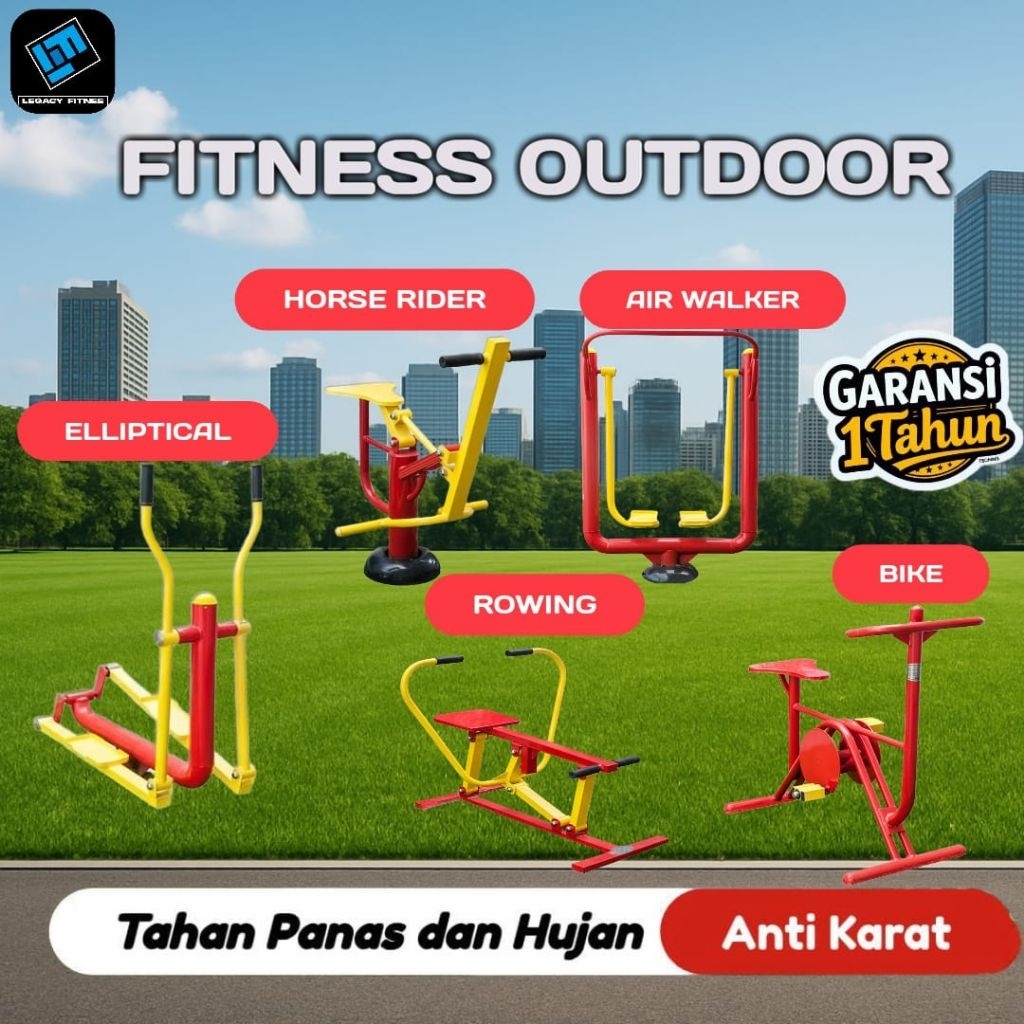 Alat fitnes taman outdoor fitness out door alat gym