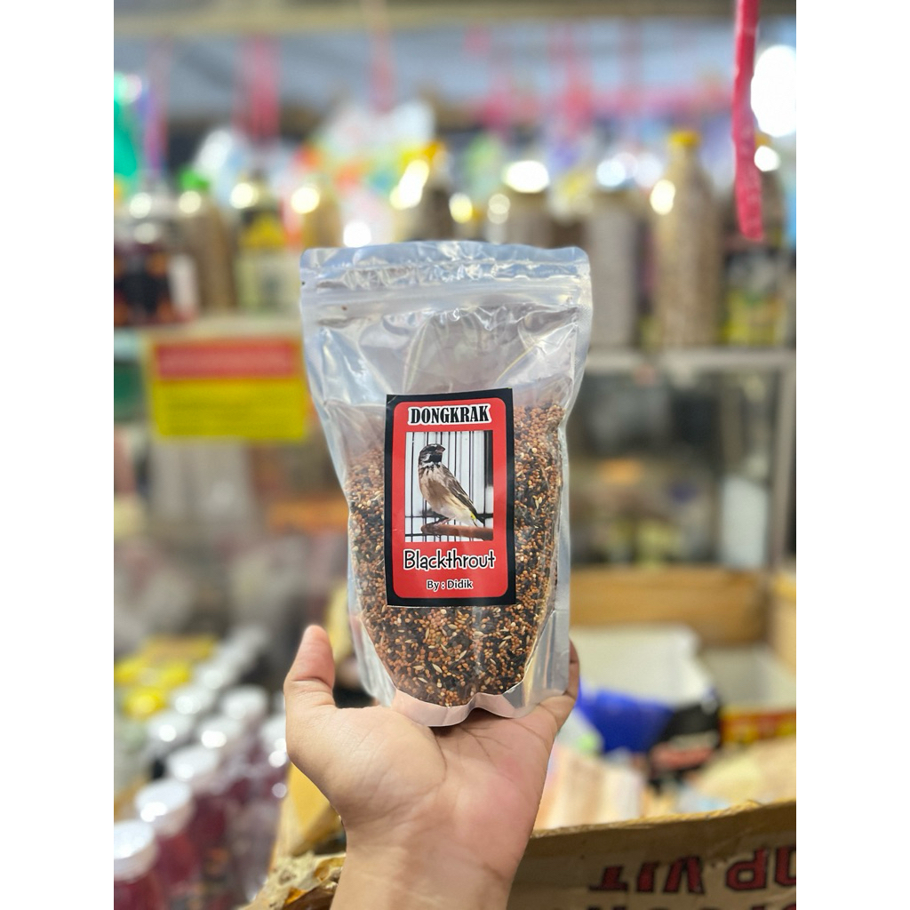 Pakan Burung Dongkrak Blackthroat 250g